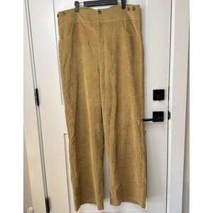 HalloweenCostumes.com Corduroy‎ Pants Womens Size XL Brown Tan Groovy 70s Style